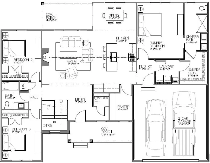 Alder main floor floor plan