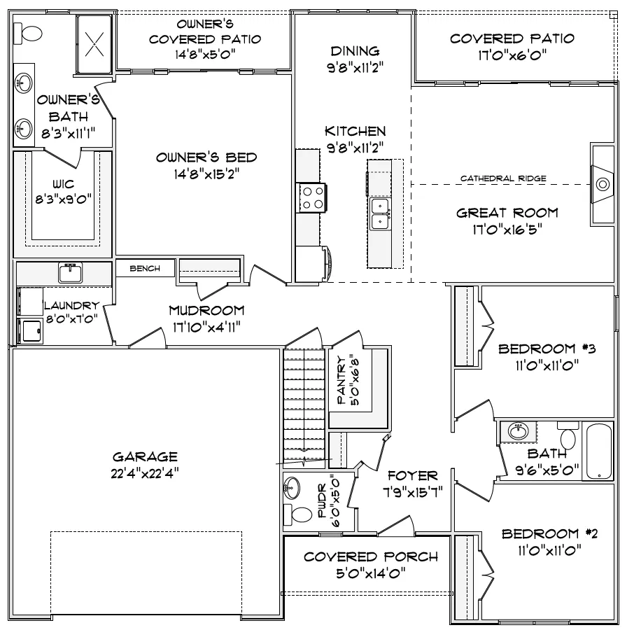 Aurelia main floor floor plan