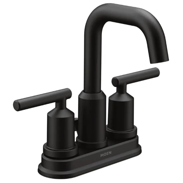 Moen Gibson sink faucet in matte black
