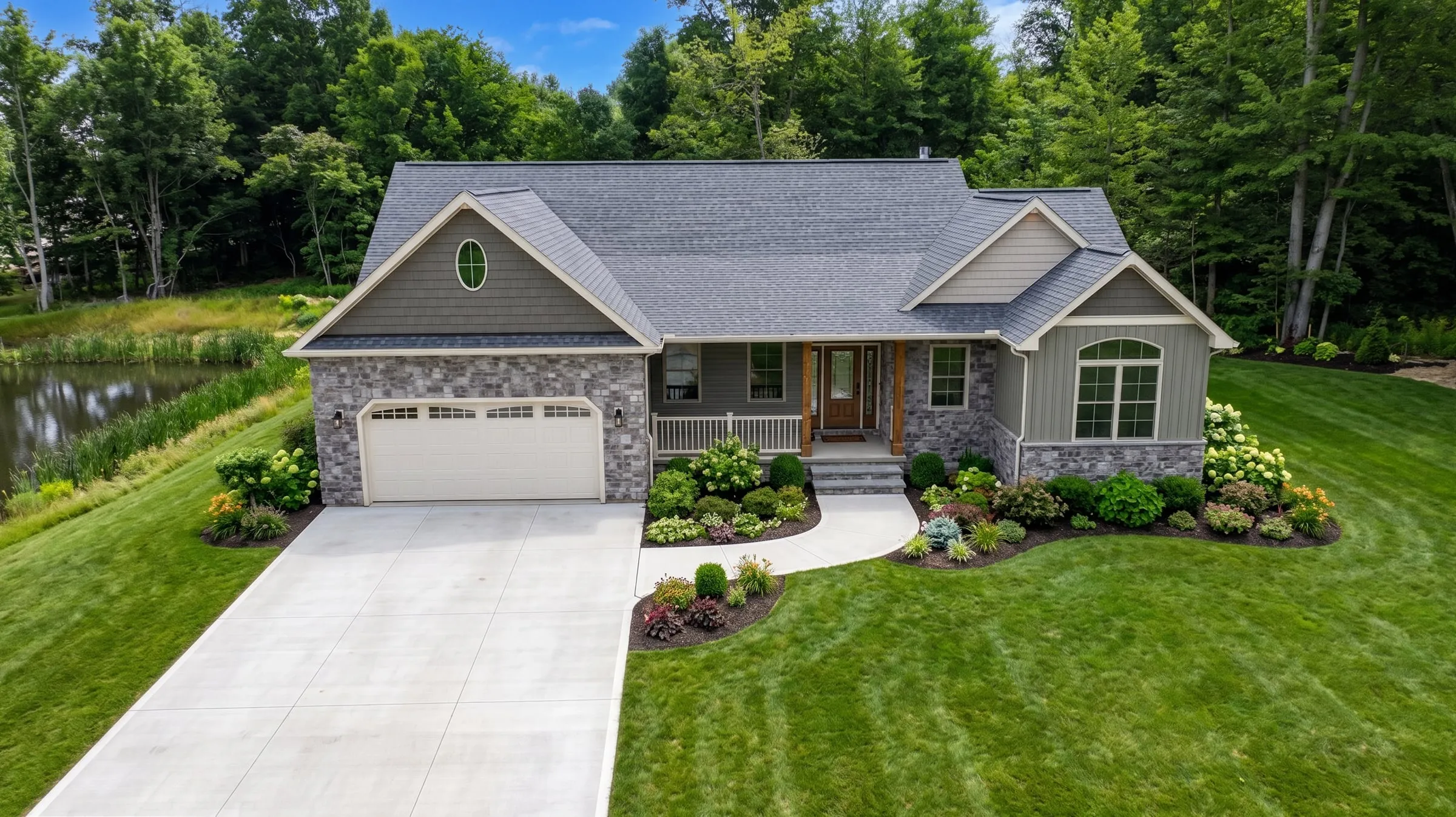 A finished Hahn home at Willow Run at Norton